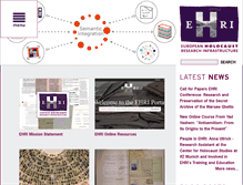 Tablet Screenshot of ehri-project.eu